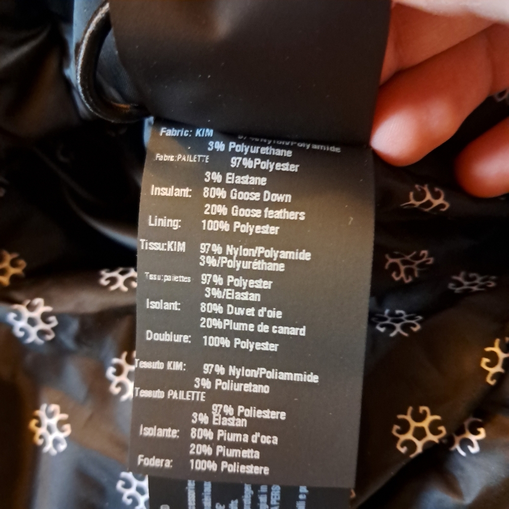 Gorski Coat Women's Medium M Apres Ski Coat Sequins High Low Puffer Winter NEW - Picture 12 of 16